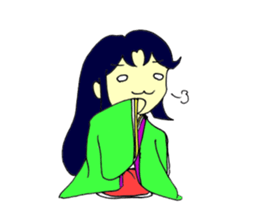 Princess of Japanese clothes sticker #3467662