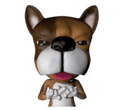 3D animal Faithful dog sticker #3467800