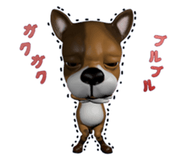 3D animal Faithful dog sticker #3467808