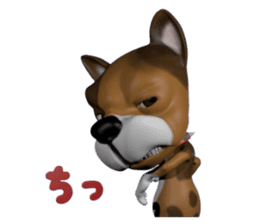 3D animal Faithful dog sticker #3467827