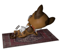 3D animal Faithful dog sticker #3467829