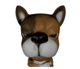 3D animal Faithful dog sticker #3467830
