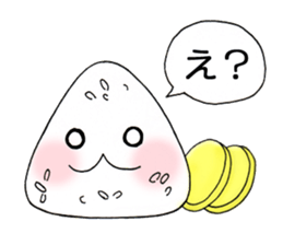 Rice ball Rice ball Sticker sticker #3468742