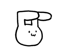 rabbit ear changes sticker #3469637