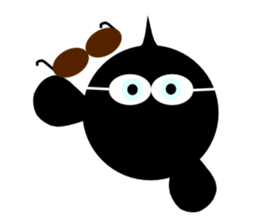 red and blue fish sticker #3469882