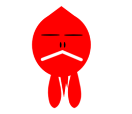 red and blue fish sticker #3469889