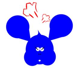 red and blue fish sticker #3469902