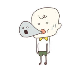 Little get suck children sticker #3470166