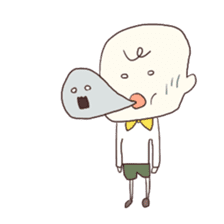 Little get suck children sticker #3470166