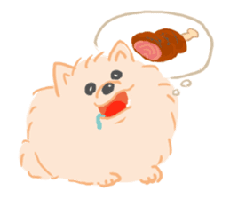 Baby Pomeranian CHOCO sticker #3470402