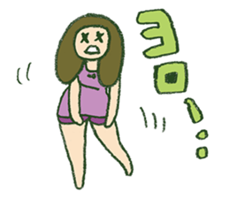 The girl of a thigh 2 sticker #3471510