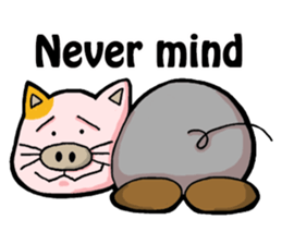 My boss is Butaneko. (English) sticker #3471680