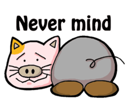 My boss is Butaneko. (English) sticker #3471680