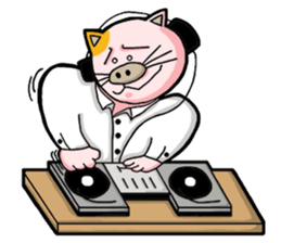 My boss is Butaneko. (English) sticker #3471683