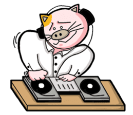 My boss is Butaneko. (English) sticker #3471683