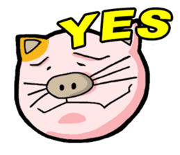 My boss is Butaneko. (English) sticker #3471686