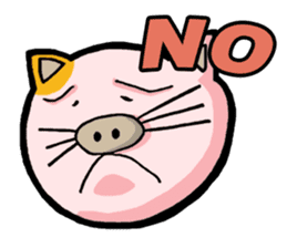 My boss is Butaneko. (English) sticker #3471687