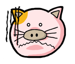 My boss is Butaneko. (English) sticker #3471699