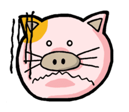 My boss is Butaneko. (English) sticker #3471699