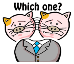 My boss is Butaneko. (English) sticker #3471702