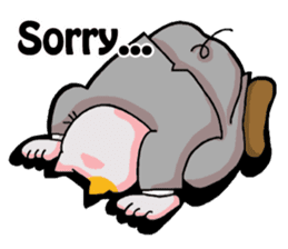 My boss is Butaneko. (English) sticker #3471707