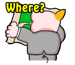 My boss is Butaneko. (English) sticker #3471708