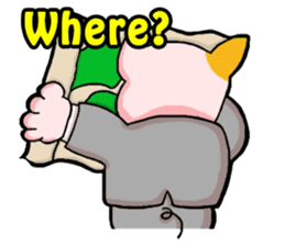 My boss is Butaneko. (English) sticker #3471708