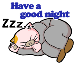 My boss is Butaneko. (English) sticker #3471713