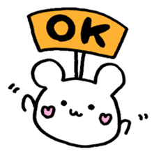 Excuse !! White Bear sticker #3472144