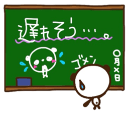 Blackboard panda sticker #3472315