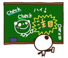 Blackboard panda sticker #3472331