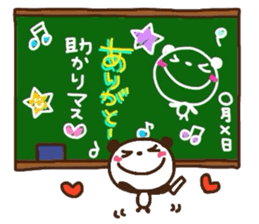 Blackboard panda sticker #3472350