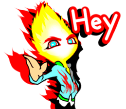 Fairy boy of fire sticker #3472955