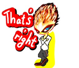 Fairy boy of fire sticker #3472960