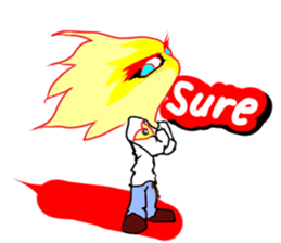 Fairy boy of fire sticker #3472962