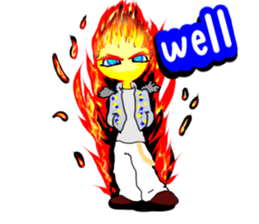 Fairy boy of fire sticker #3472977