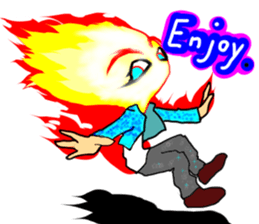 Fairy boy of fire sticker #3472985