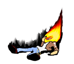 Fairy boy of fire sticker #3472987