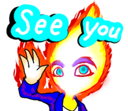 Fairy boy of fire sticker #3472989