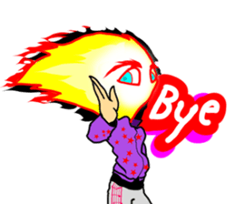 Fairy boy of fire sticker #3472990