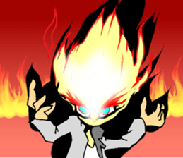 Fairy boy of fire sticker #3472993