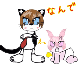 catbabyrabbit sticker #3473282