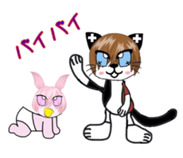 catbabyrabbit sticker #3473298