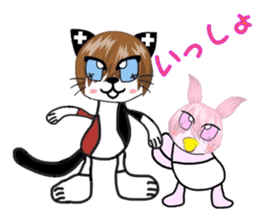 catbabyrabbit sticker #3473299