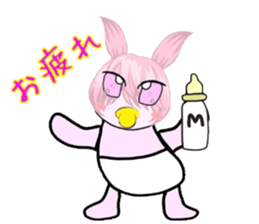 catbabyrabbit sticker #3473303
