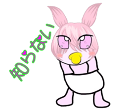 catbabyrabbit sticker #3473312