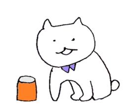 Blue collar cat sticker #3474353