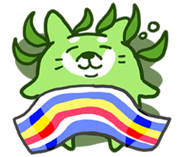 Green Shiba Inu Sticker sticker #3474735