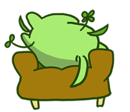 Green Shiba Inu Sticker sticker #3474740