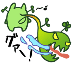 Green Shiba Inu Sticker sticker #3474752